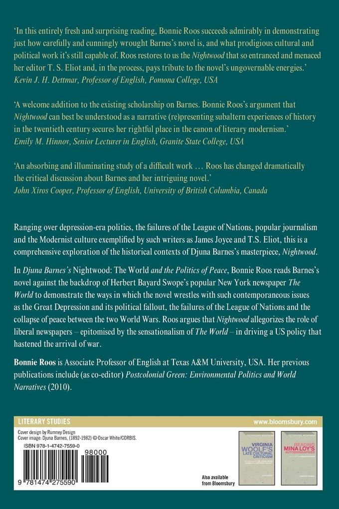 Weitere Ansicht: Djuna Barnes's Nightwood | Bonnie Roos
