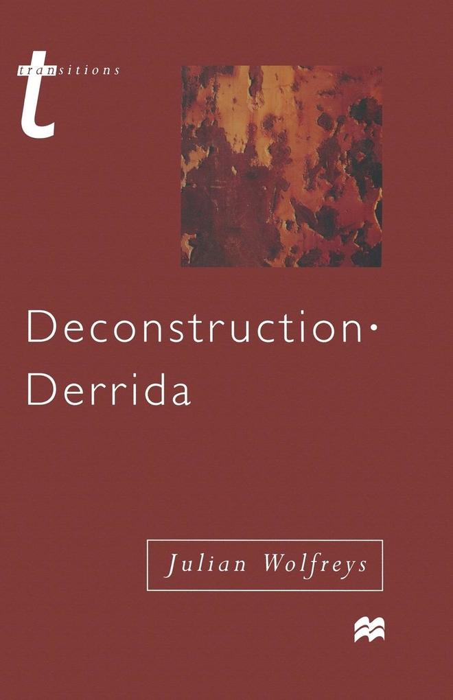 Produktbild: Deconstruction - Derrida | Julian Wolfreys