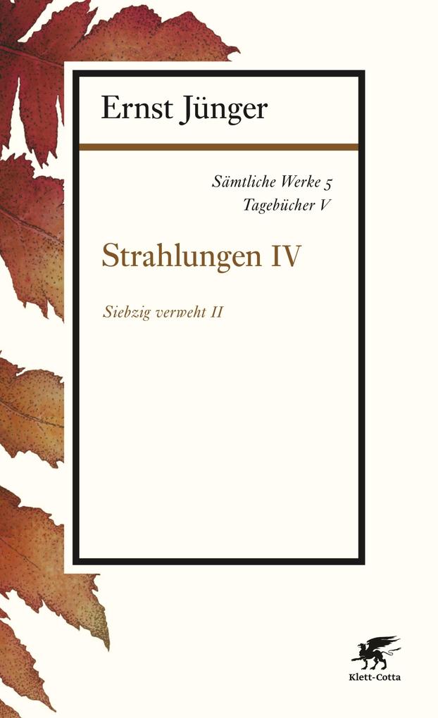 Produktbild: Sämtliche Werke - Band 5 | Ernst Jünger