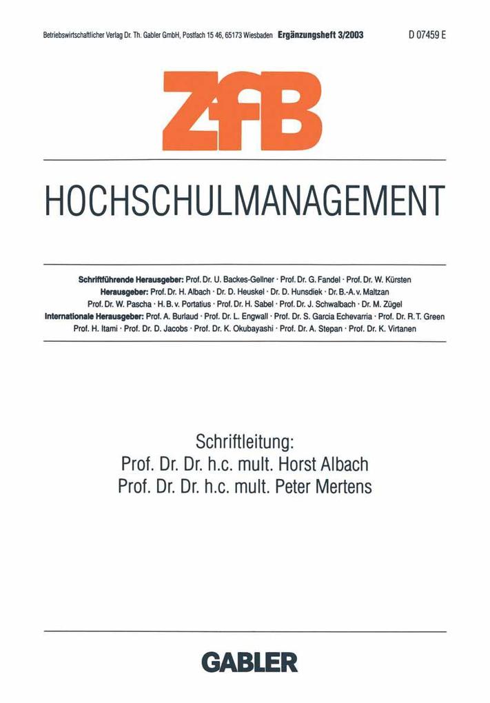 Produktbild: Hochschulmanagement