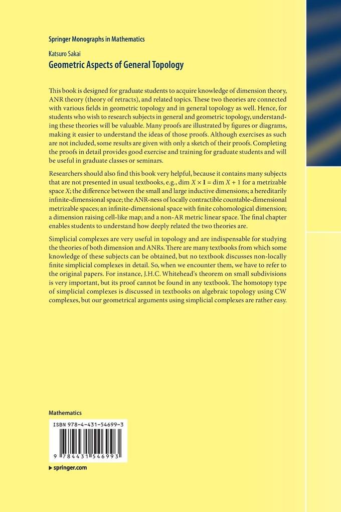 Weitere Ansicht: Geometric Aspects of General Topology | Katsuro Sakai