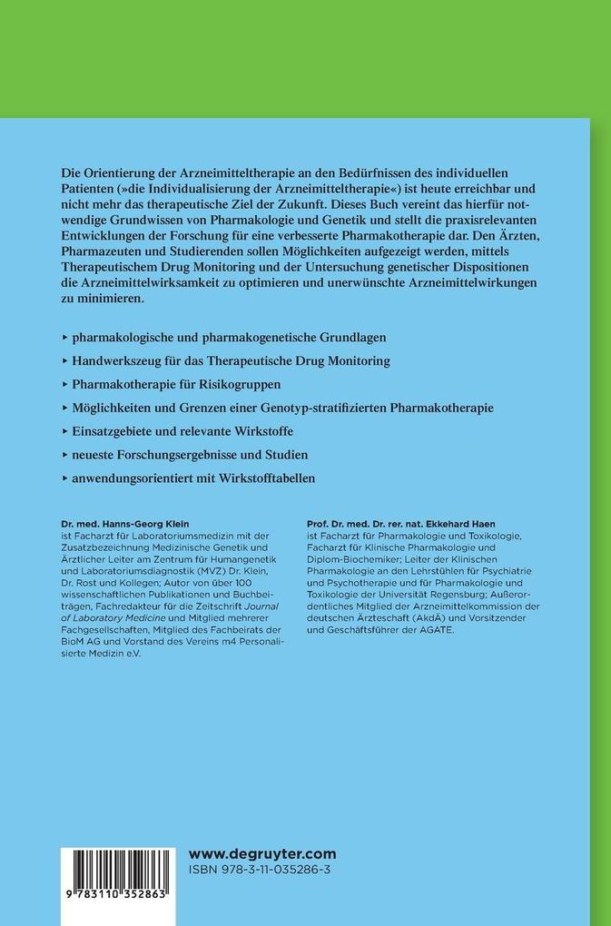 Weitere Ansicht: Pharmakogenetik und Therapeutisches Drug Monitoring