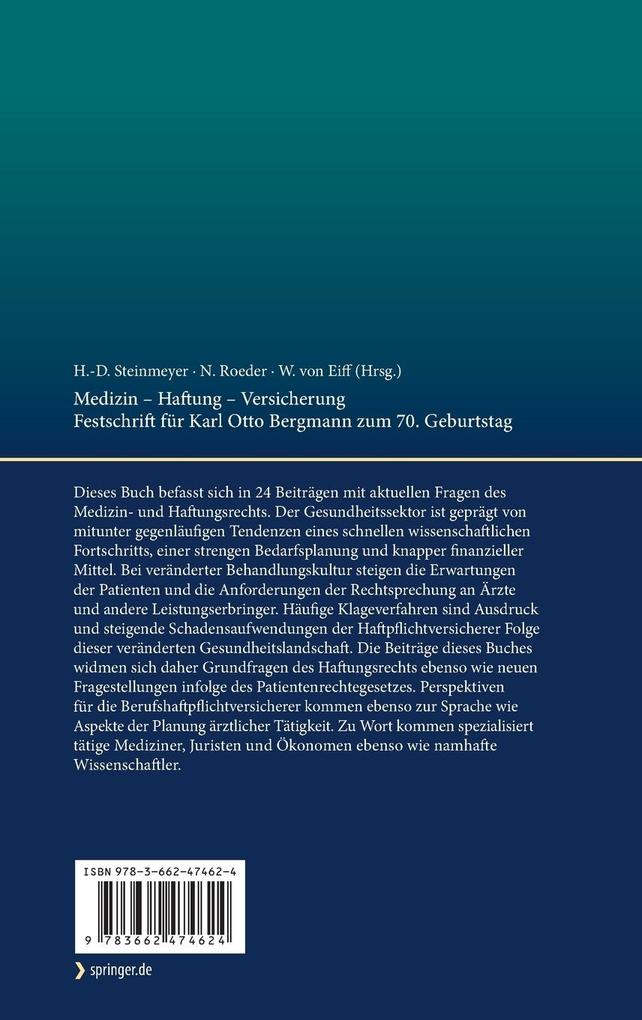 Weitere Ansicht: Medizin - Haftung - Versicherung
