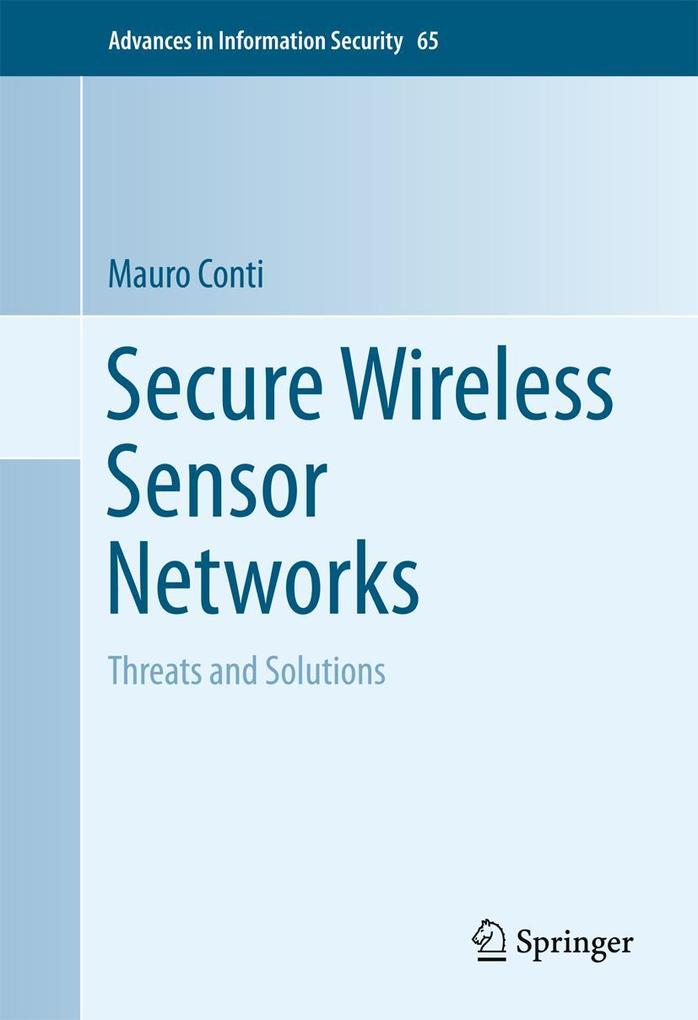 Produktbild: Secure Wireless Sensor Networks | Mauro Conti