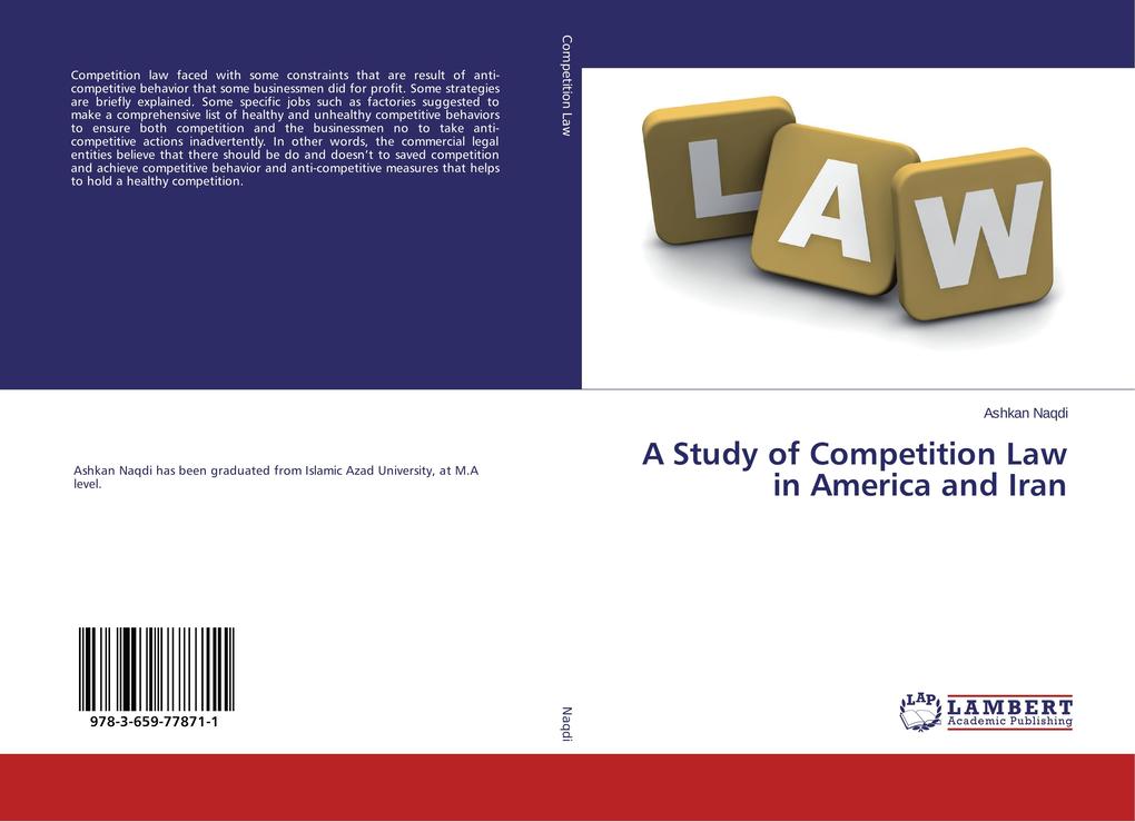 A Study of Competition Law in America and Iran als Taschenbuch
