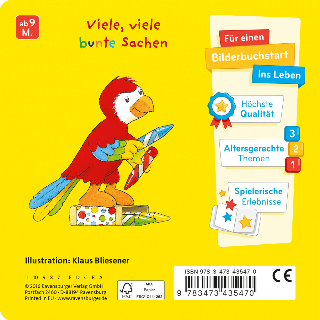 Weitere Ansicht: Mein erstes Gucklochbuch: Farben | Klaus Bliesener