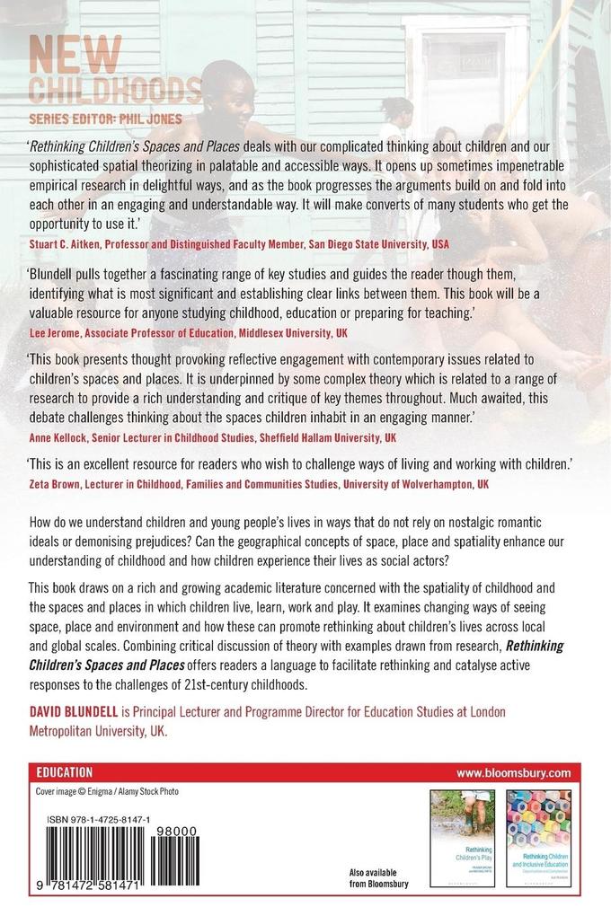 Weitere Ansicht: Rethinking Children's Spaces and Places | David Blundell