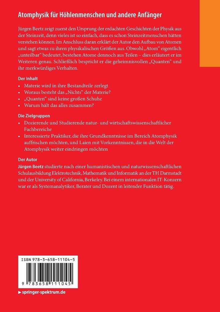 Weitere Ansicht: Atomphysik für Höhlenmenschen und andere Anfänger | Jürgen Beetz