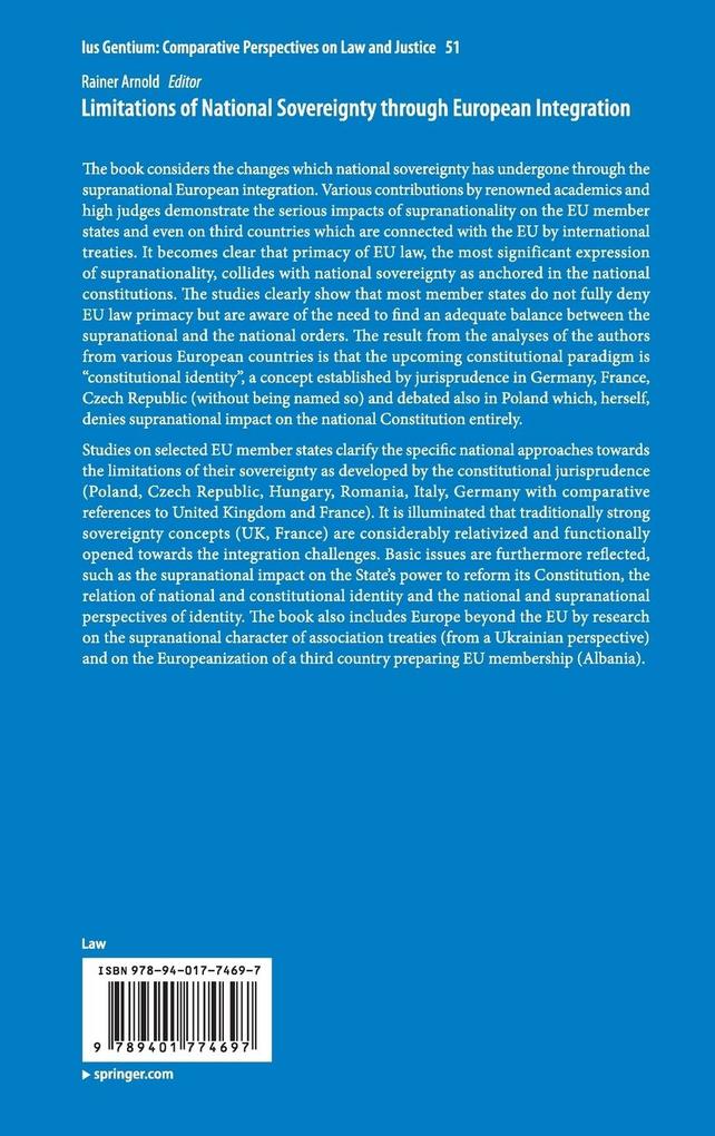 Weitere Ansicht: Limitations of National Sovereignty through European Integration