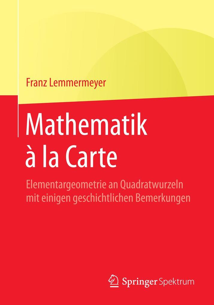 Produktbild: Mathematik à la Carte | Franz Lemmermeyer