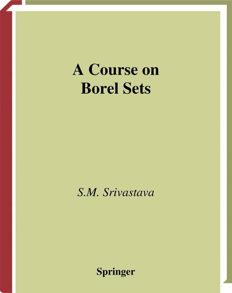 Produktbild: A Course on Borel Sets | S. M. Srivastava