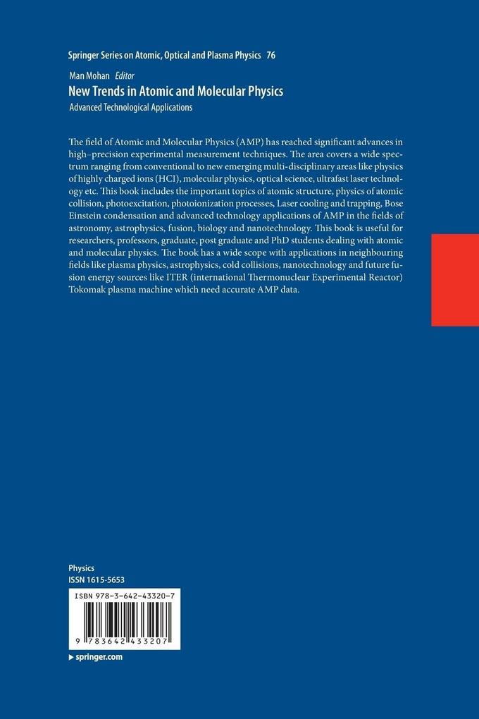 Weitere Ansicht: New Trends in Atomic and Molecular Physics