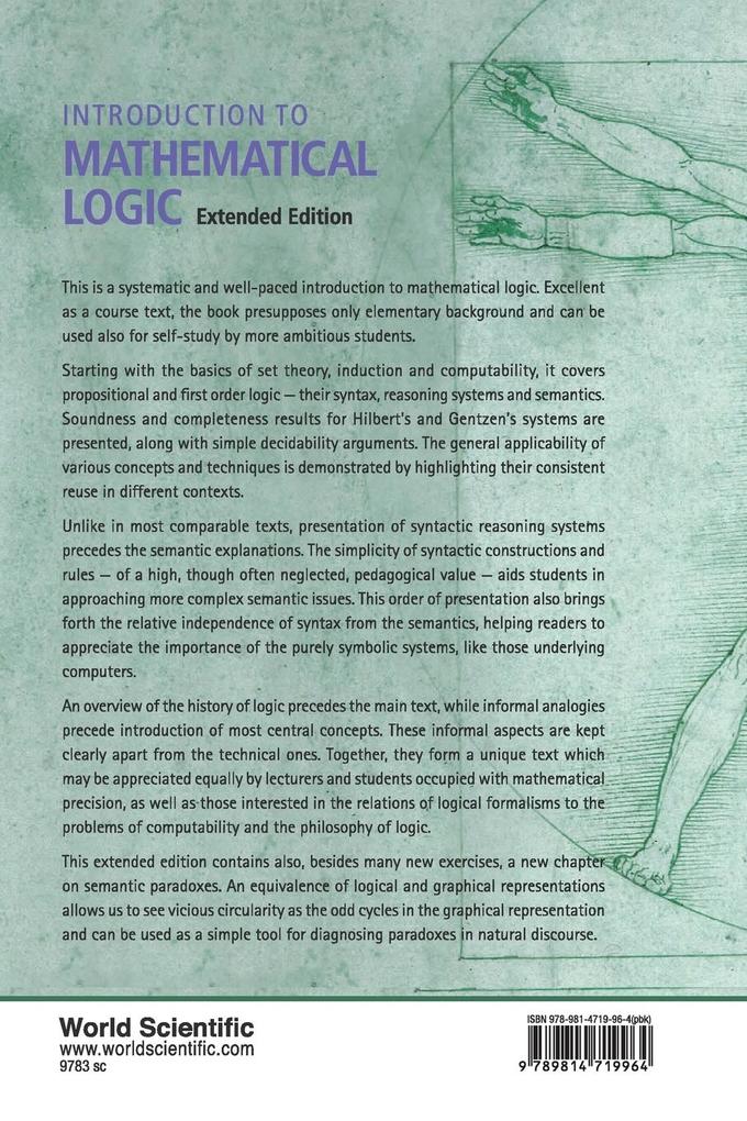 Weitere Ansicht: INTRO TO MATH LOGIC (EXTEND ED) | Walicki Michal