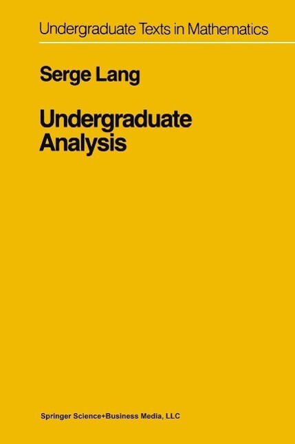 Produktbild: Undergraduate Analysis | Serge Lang