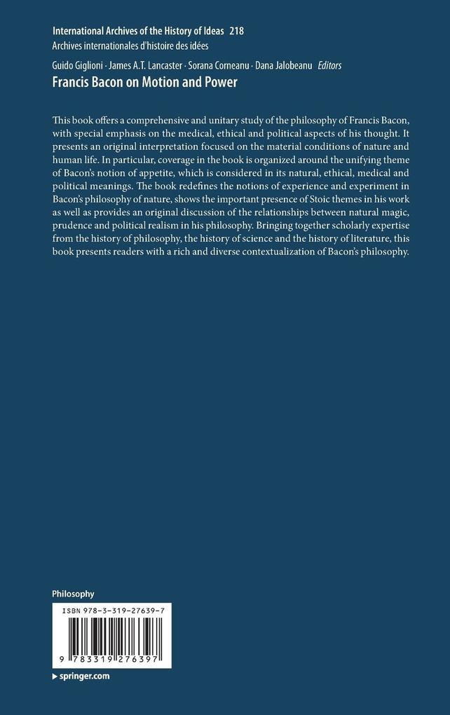 Weitere Ansicht: Francis Bacon on Motion and Power