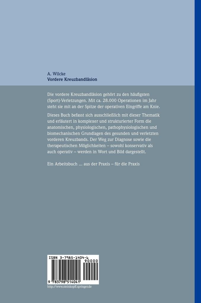 Weitere Ansicht: Vordere Kreuzbandläsion | Andreas Wilcke