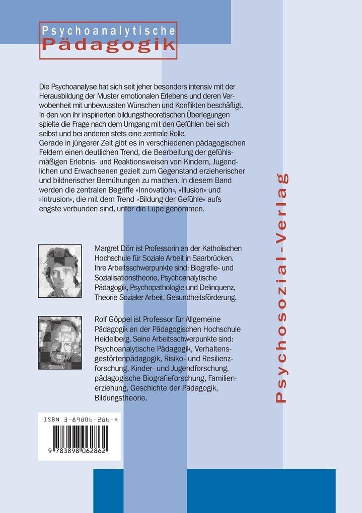 Weitere Ansicht: Bildung der Gefühle | Margret Dörr, Rolf Göppel