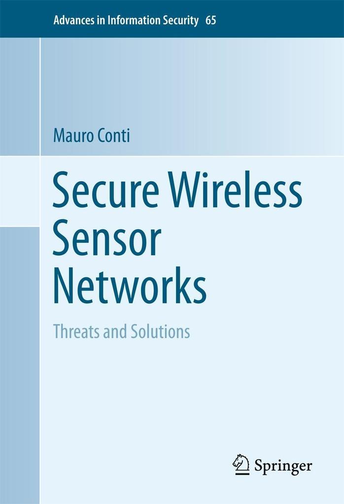 Produktbild: Secure Wireless Sensor Networks | Mauro Conti