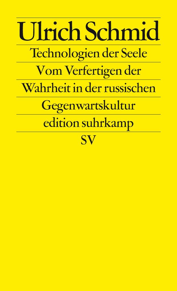 Produktbild: Technologien der Seele | Ulrich Schmid