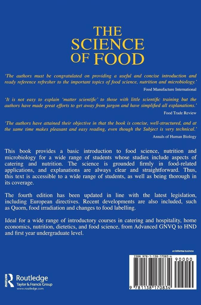Weitere Ansicht: Science of Food | K. B. Sherrington, P. M. Gaman