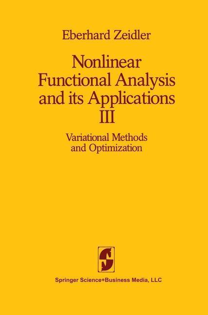 Produktbild: Nonlinear Functional Analysis and its Applications | E. Zeidler