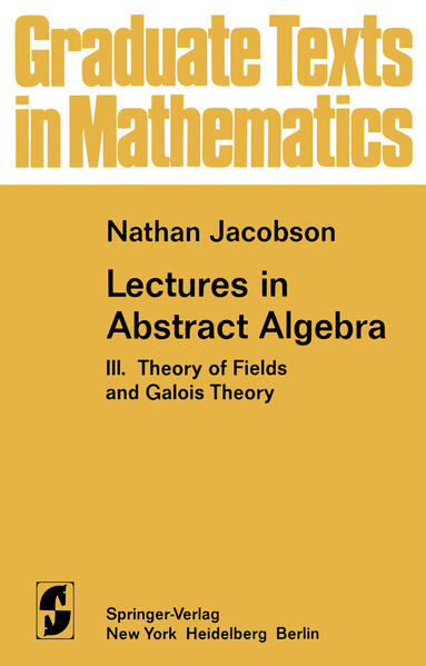 Produktbild: Lectures in Abstract Algebra | N. Jacobson