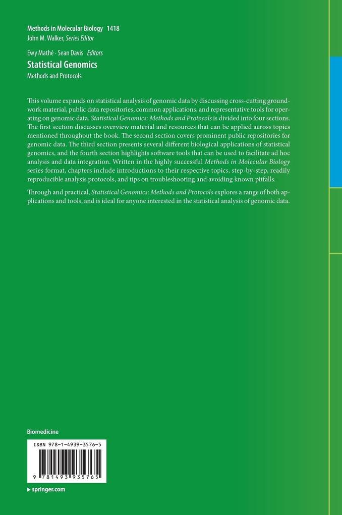 Weitere Ansicht: Statistical Genomics