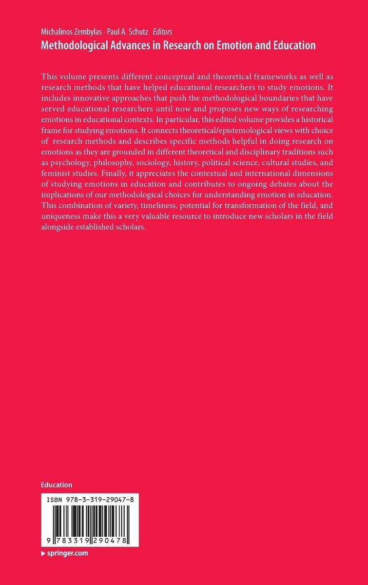 Weitere Ansicht: Methodological Advances in Research on Emotion and Education