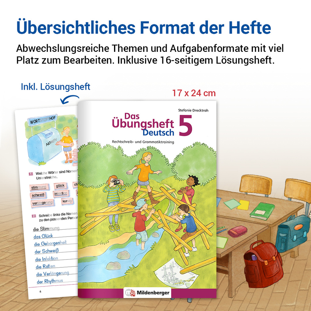 Weitere Ansicht: Das Übungsheft Deutsch 5 | Stefanie Drecktrah