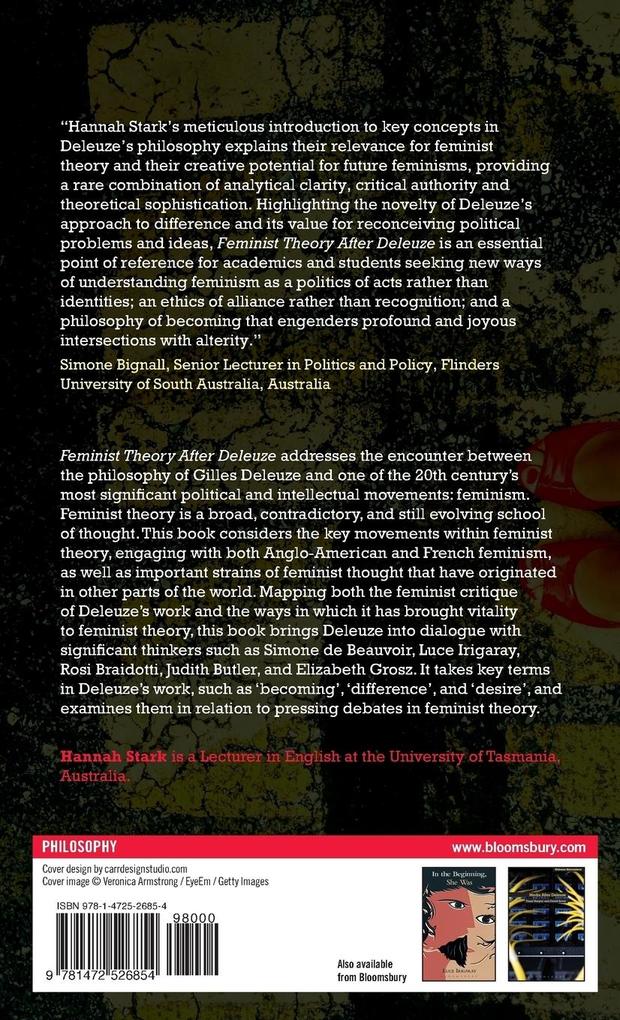 Weitere Ansicht: Feminist Theory After Deleuze | Hannah Stark