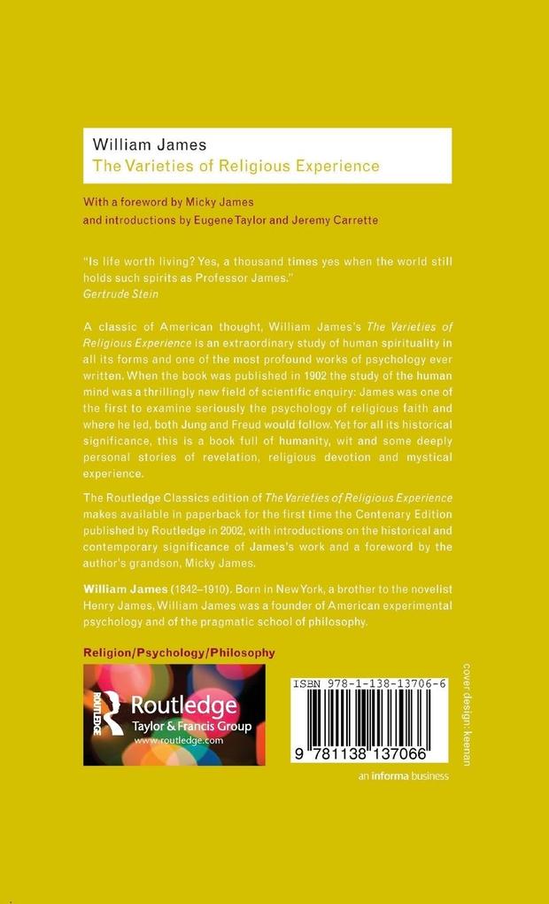 Weitere Ansicht: The Varieties of Religious Experience | William James