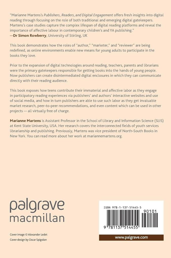Weitere Ansicht: Publishers, Readers, and Digital Engagement | Marianne Martens