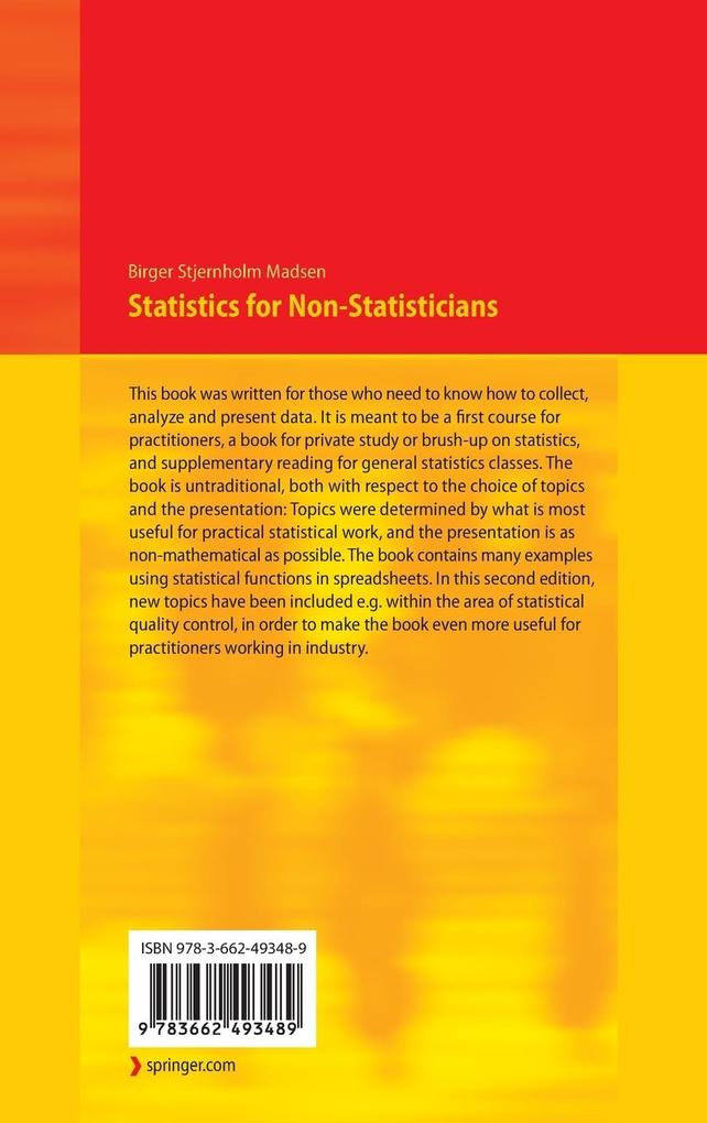 Weitere Ansicht: Statistics for Non-Statisticians | Birger Stjernholm Madsen