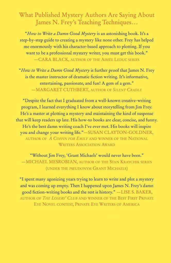 Weitere Ansicht: How to Write a Damn Good Mystery | Frey