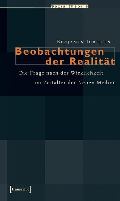 Produktbild: Beobachtungen der Realität | Benjamin Jörissen