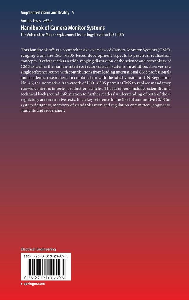 Weitere Ansicht: Handbook of Camera Monitor Systems