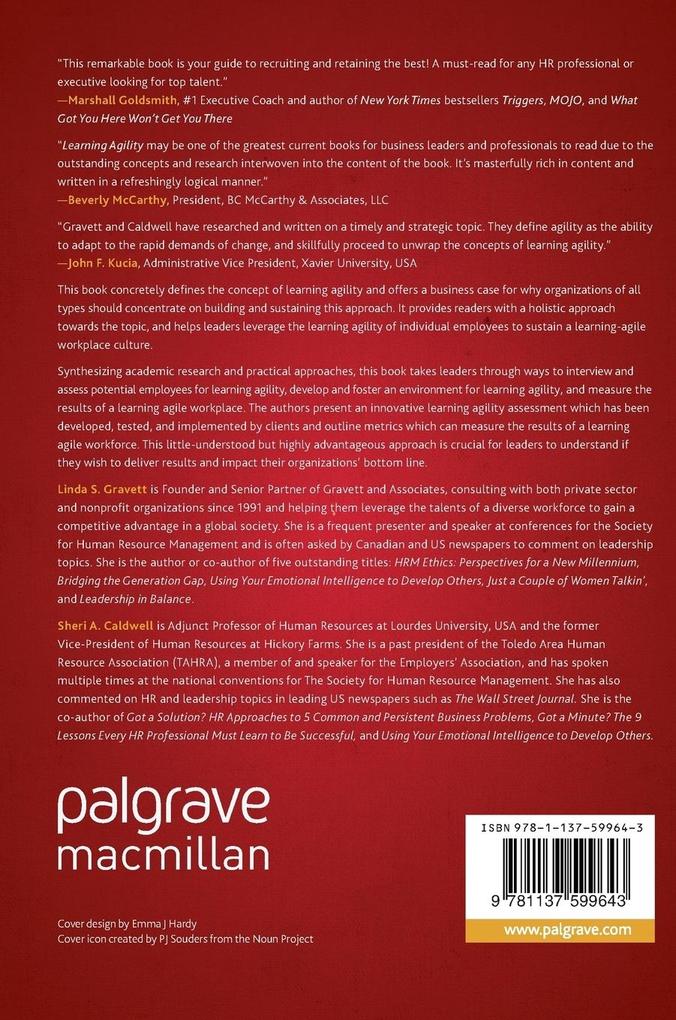 Weitere Ansicht: Learning Agility | Linda S. Gravett, Sheri A. Caldwell