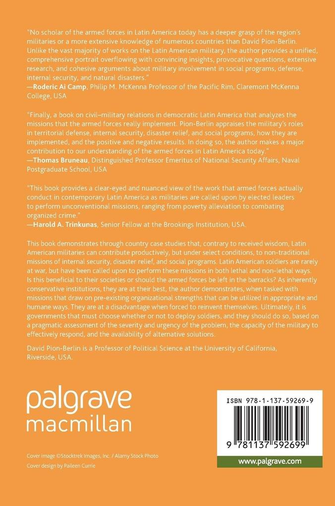 Weitere Ansicht: Military Missions in Democratic Latin America | David Pion-Berlin