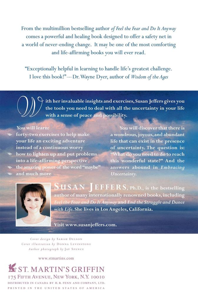 Weitere Ansicht: Embracing Uncertainty | Susan Jeffers