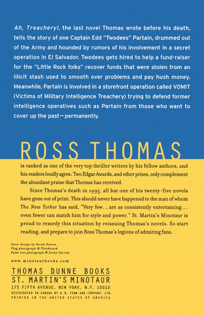 Weitere Ansicht: Ah, Treachery! | Ross Thomas