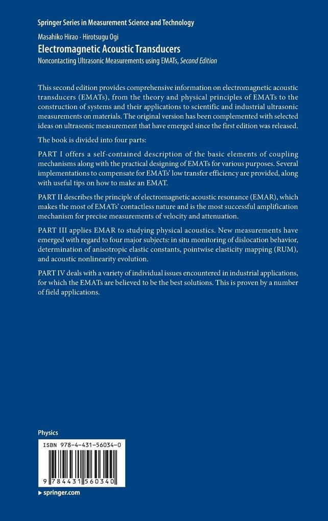 Weitere Ansicht: Electromagnetic Acoustic Transducers | Masahiko Hirao, Hirotsugu Ogi