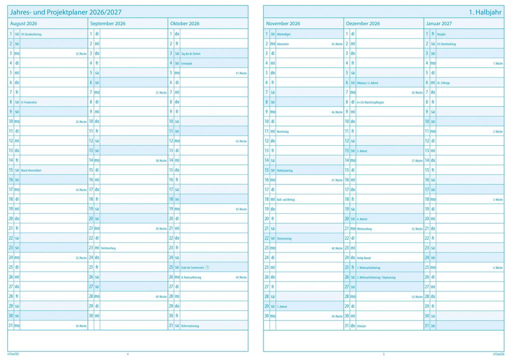 Weitere Ansicht: Universal-Schulplaner A5-Plus 2026/2027