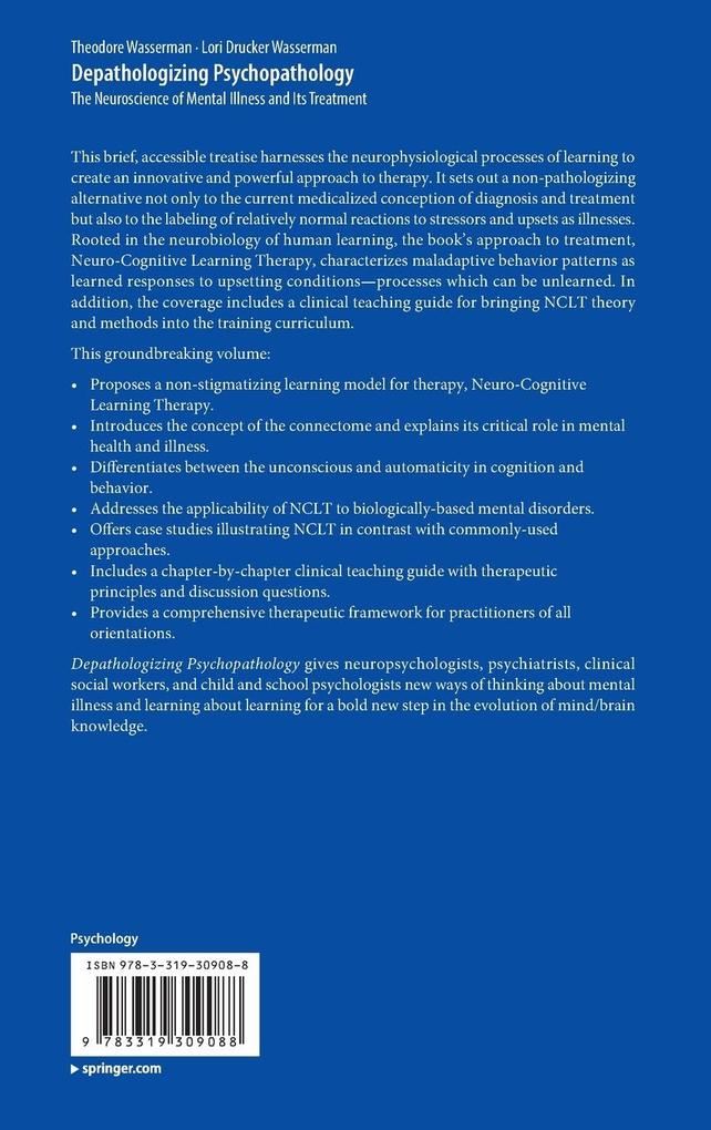 Weitere Ansicht: Depathologizing Psychopathology | Lori Drucker Wasserman, Theodore Wasserman