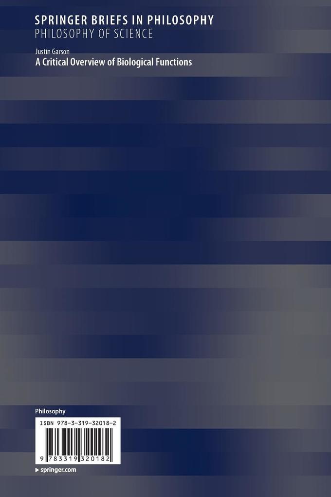 Weitere Ansicht: A Critical Overview of Biological Functions | Justin Garson