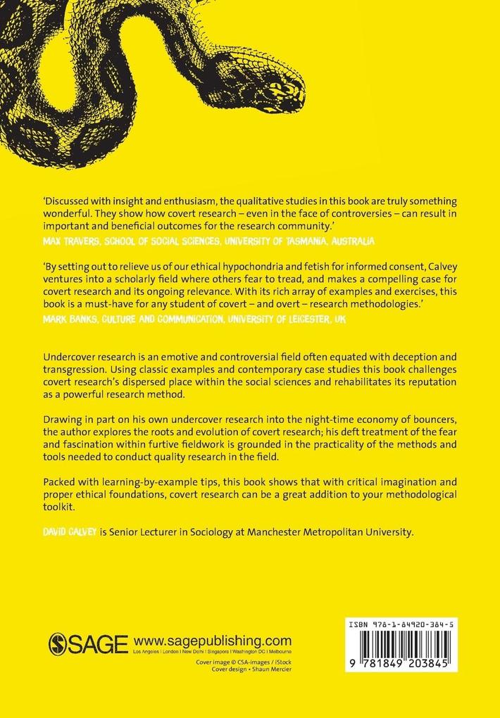 Weitere Ansicht: Covert Research | David Calvey