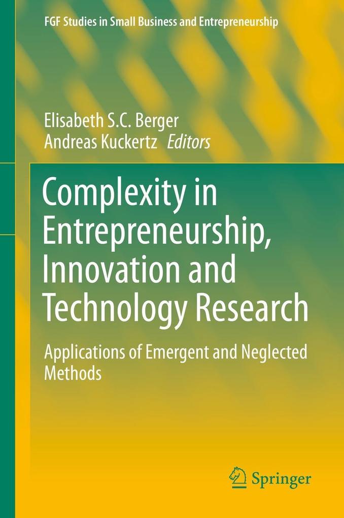 Produktbild: Complexity in Entrepreneurship, Innovation and Technology Research