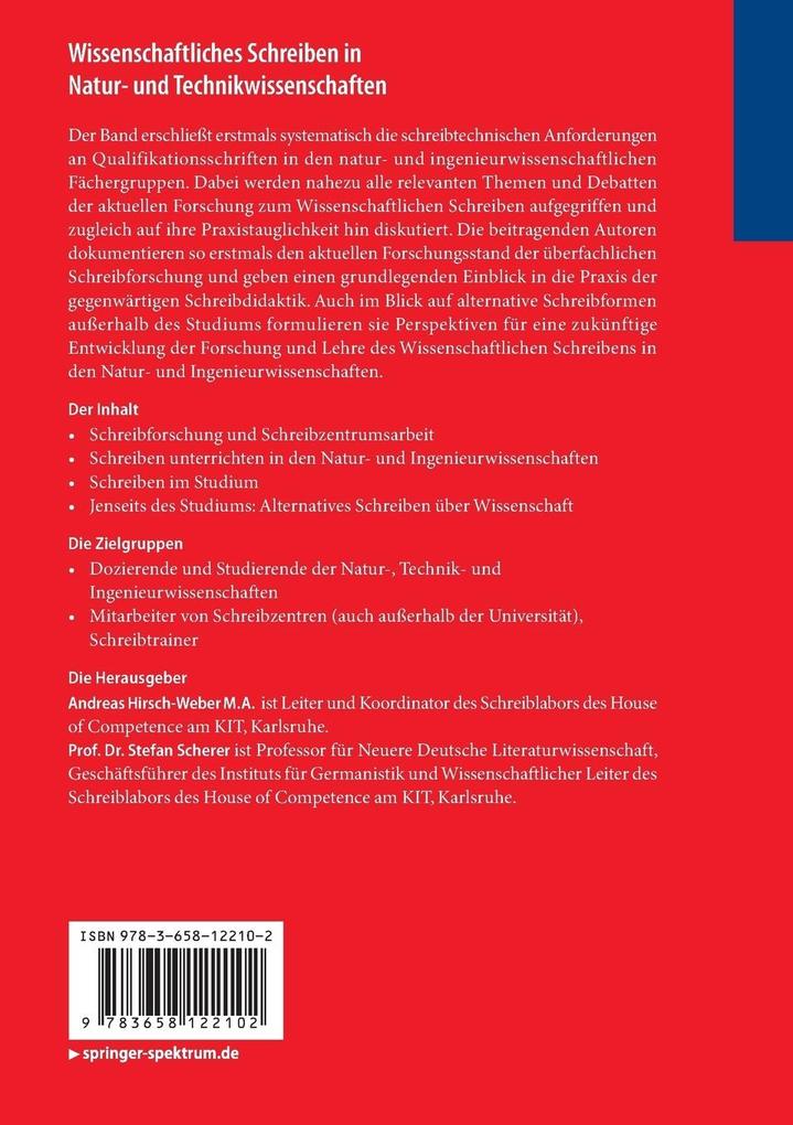 Weitere Ansicht: Wissenschaftliches Schreiben in Natur- und Technikwissenschaften
