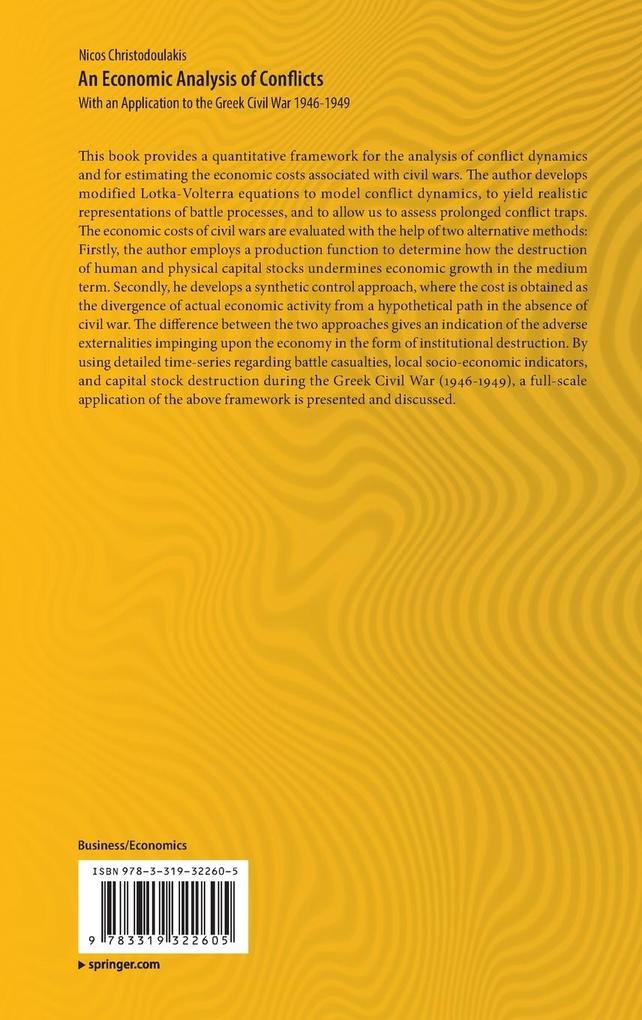 Weitere Ansicht: An Economic Analysis of Conflicts | Nicos Christodoulakis