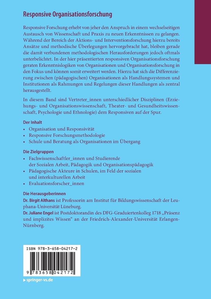 Weitere Ansicht: Responsive Organisationsforschung