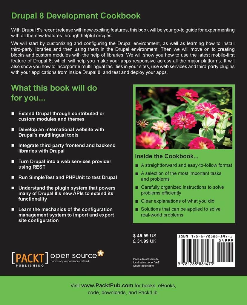 Weitere Ansicht: Drupal 8 Development Cookbook | Matt Glaman
